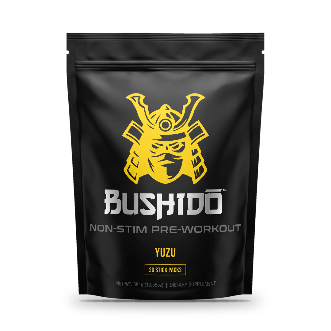 Bushido Stim-Free Pre-Workout Stick Packs – Yuzu, 20-count bag