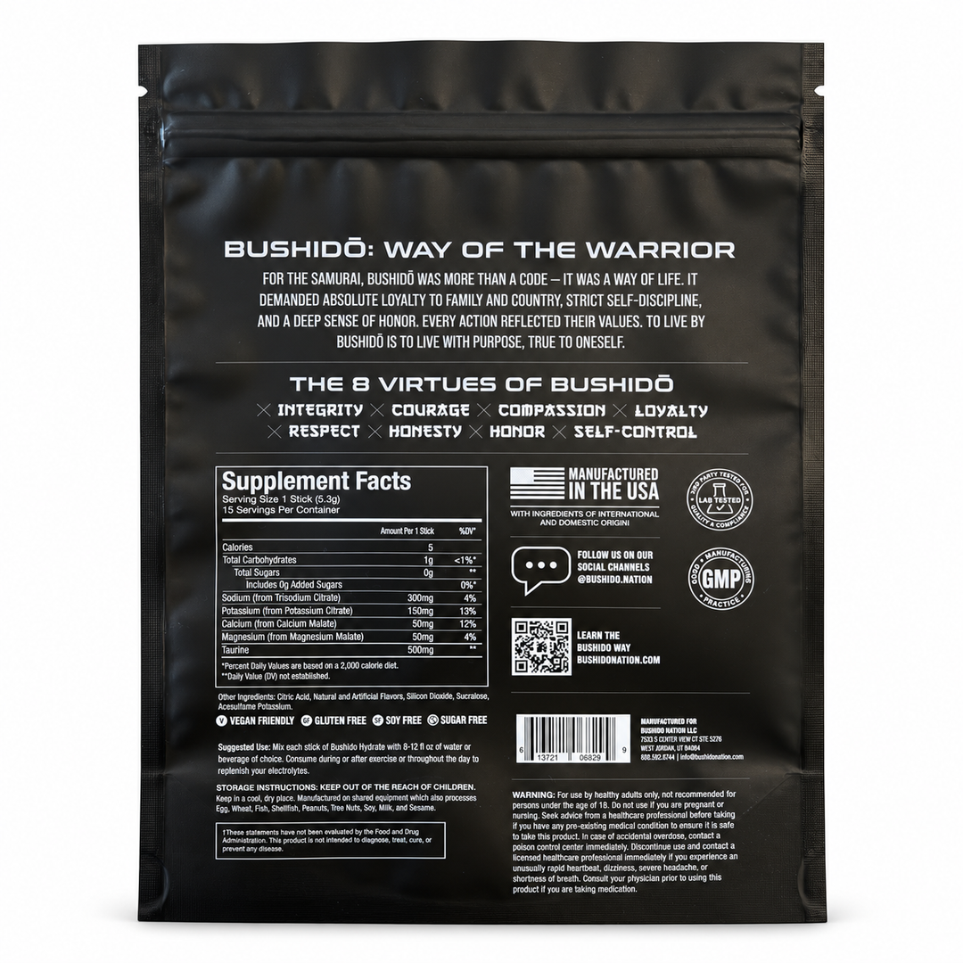 Bushido Hydrate Electrolyte Stick Packs